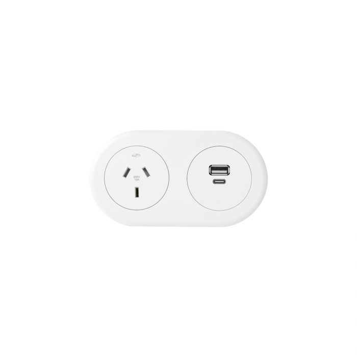 CM Echo In Desk GPO with USB Fast Charging Module