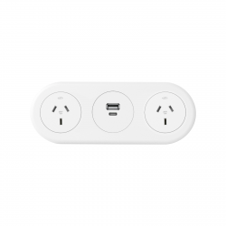 CM Echo In Desk 2 GPO with USB Fast Charging Module
