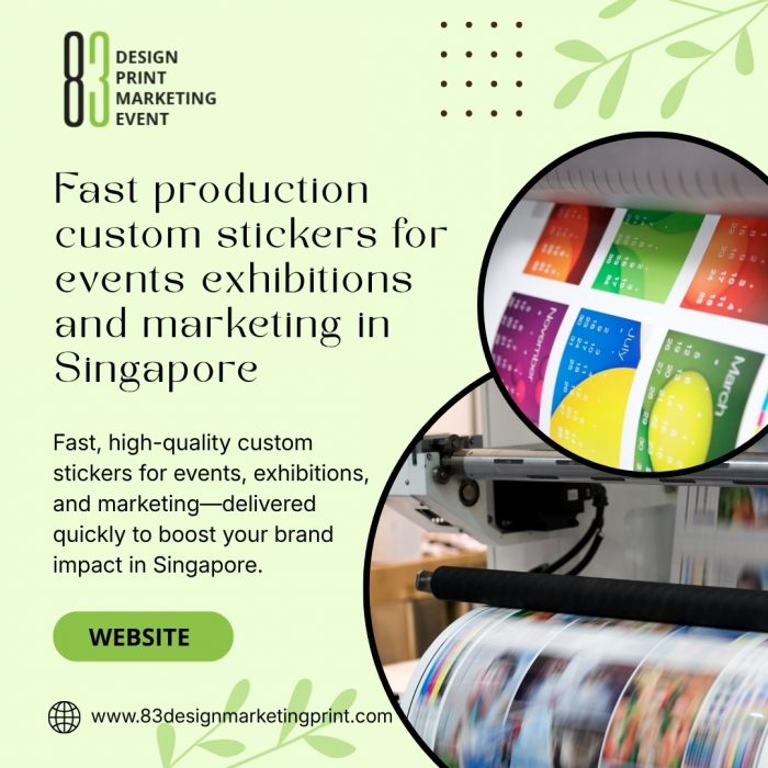 Custom business sticker solutions for branding and packaging in Singapore markets