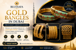 Premium Gold Bangles in Dubai by Blue Safa