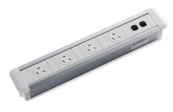 CM Centra In-Desk Unit with 4 GPO With Rotating Cover & 2 Data Provision