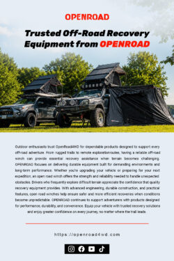 Trusted Off-Road Recovery Equipment from OPENROAD