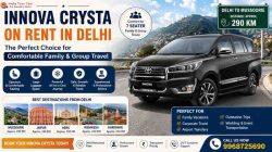 Affordable Innova Crysta on Rent in Delhi for Comfortable Group Travel