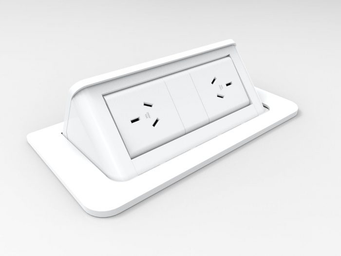 CM Pop Up In Desk Module with 2 GPO