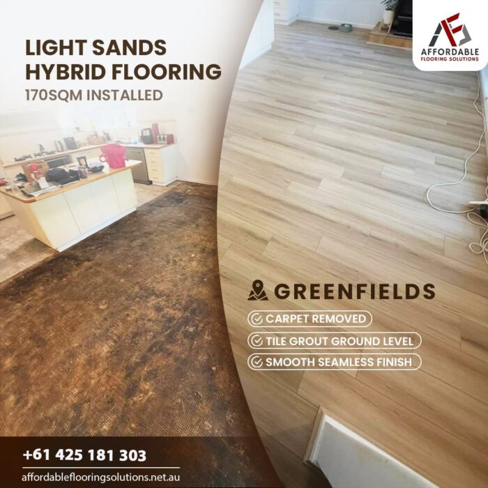 Light Sands Hybrid Flooring installation Perth