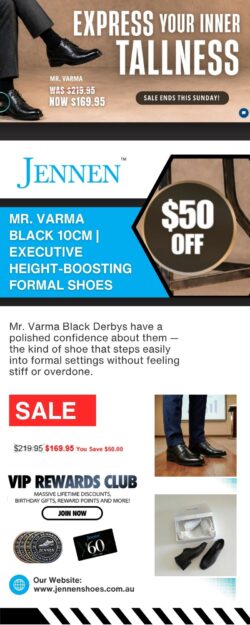 Buy Mr Varma Black Elevator Shoes on Sale