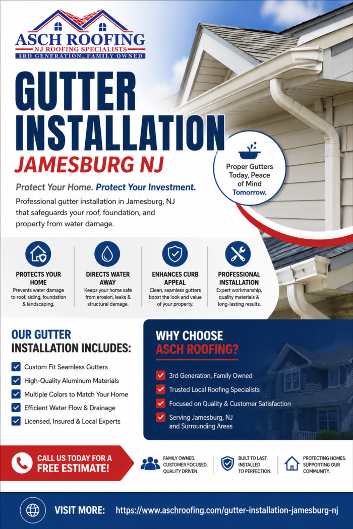 Professional Gutter Installation Jamesburg NJ Protect Your Home with Expert Solutions