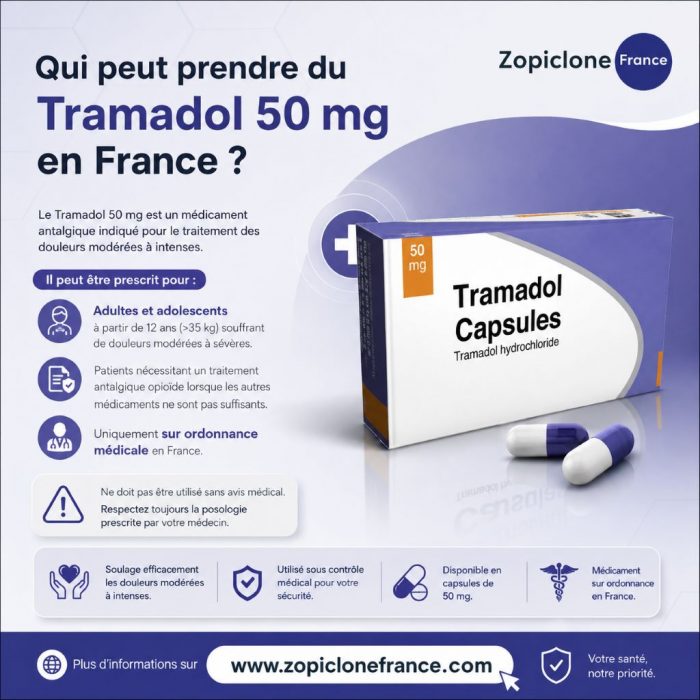 Qui peut prendre du Tramadol 50 mg en France?