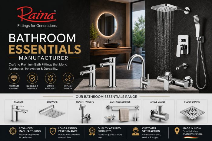 Bathroom Accessories Manufacturer in Delhi – Raina Bath Fittings