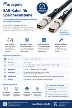 SAS-Kabel für Speichersysteme – Schnelle und stabile Verbindungen