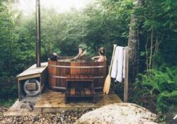 Experience Outdoor Relaxation with a Wood Fired Hot Tub from Northern Lights Cedar Tubs