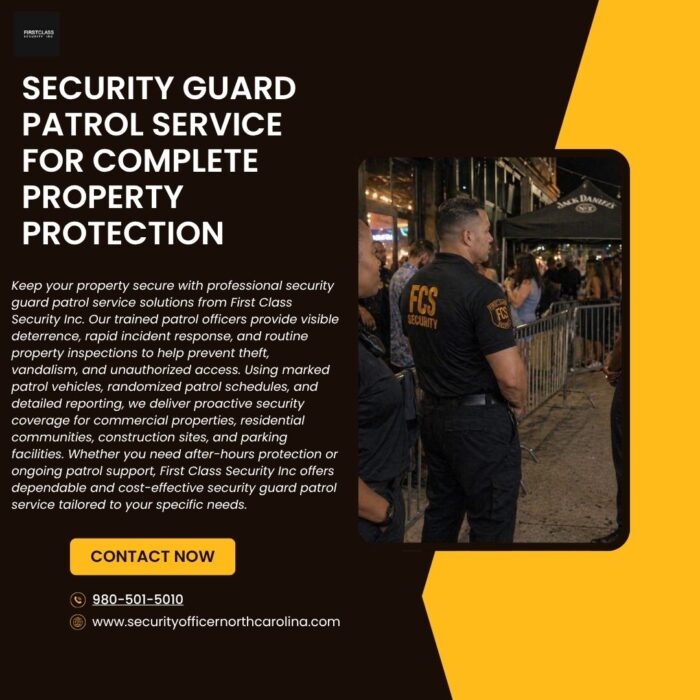 Security Guard Patrol Service for Reliable Property Protection