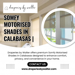 Somfy Motorised Shades in Calabasas | Custom Window Treatments