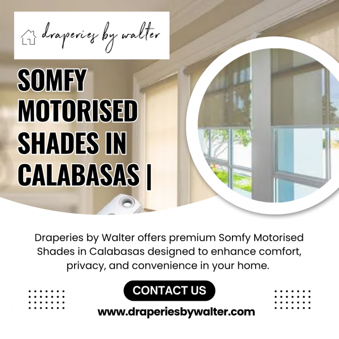 Somfy Motorised Shades in Calabasas | Custom Window Treatments