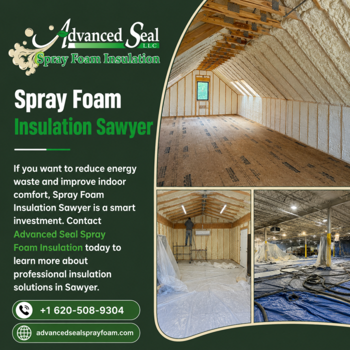Spray Foam Insulation for Energy Savings in Sawyer