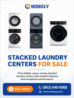Stacked Laundry Center for Sale | Save Space with Noboxy