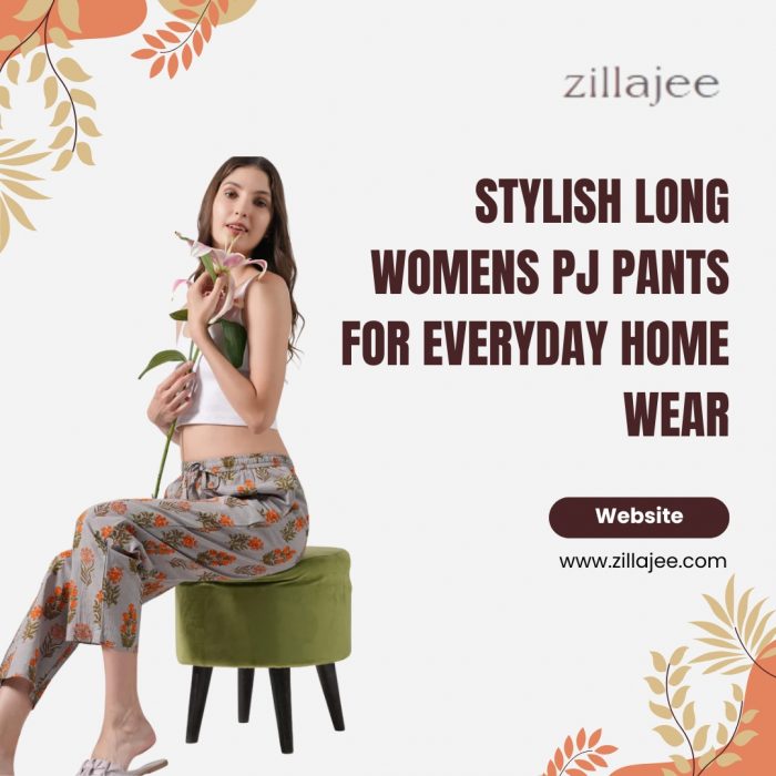 Elegant Long Womens PJ Pants for Home Relaxation