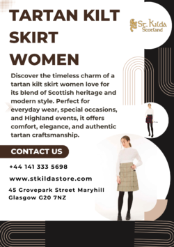 Tartan Kilt Skirt Women with Timeless Scottish Style