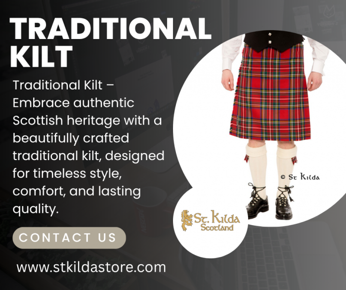Traditional Kilt Crafted with Authentic Scottish Style
