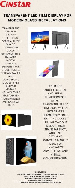 High-Transparency LED Film Display for Retail and Architectural Spaces