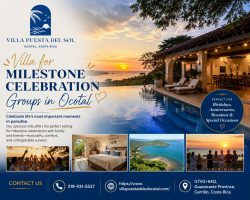 Book a Villa for Milestone Celebration Groups in Ocotal Today
