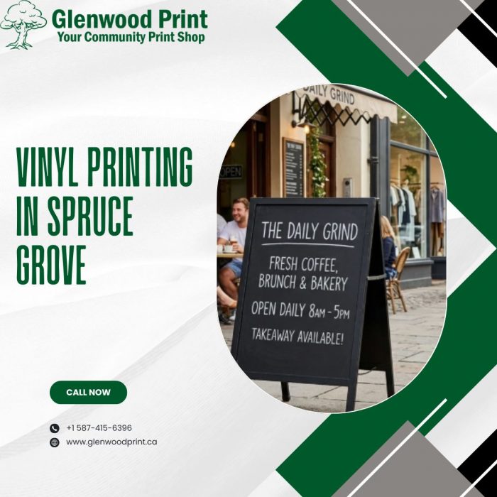 Vinyl printing in Spruce Grove