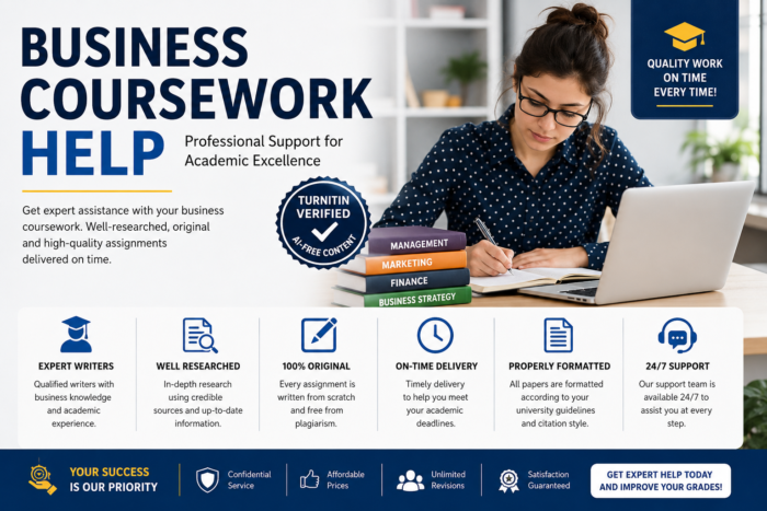 Custom Business Coursework Help Online
