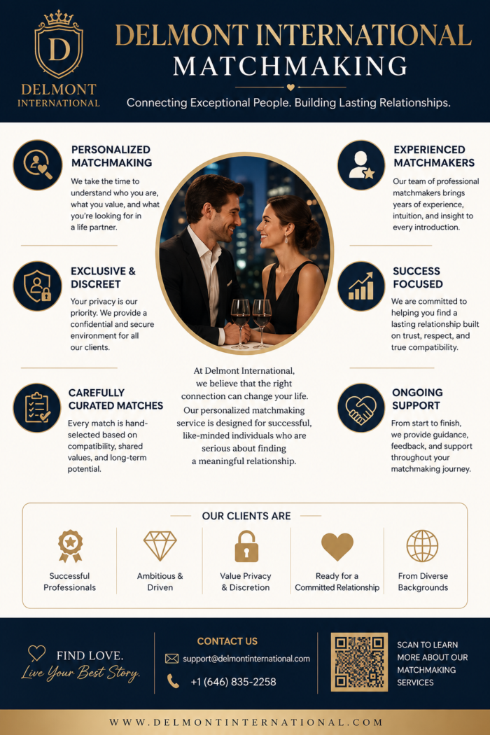 Delmont International Matchmaking – Personalized Luxury Dating Services