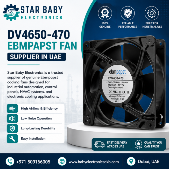 DV4650-470 Ebmpapst Fan Supplier in UAE | Star Baby Electronics