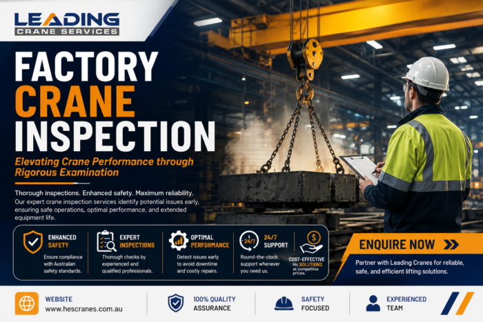 Factory Crane Inspection by Certified Safety Professionals