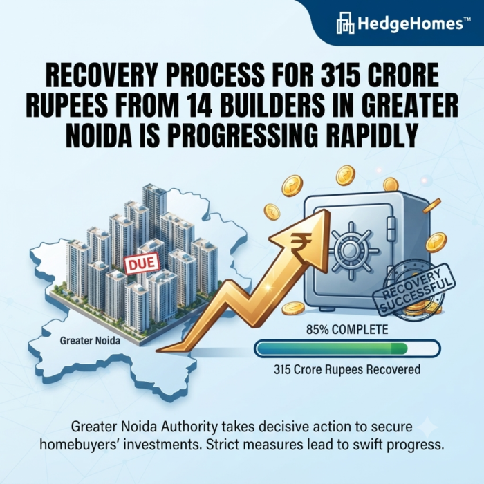 Recovery Process For 315 Crore Rupees From 14 Builders In Greater Noida Is Progressing Rapidly