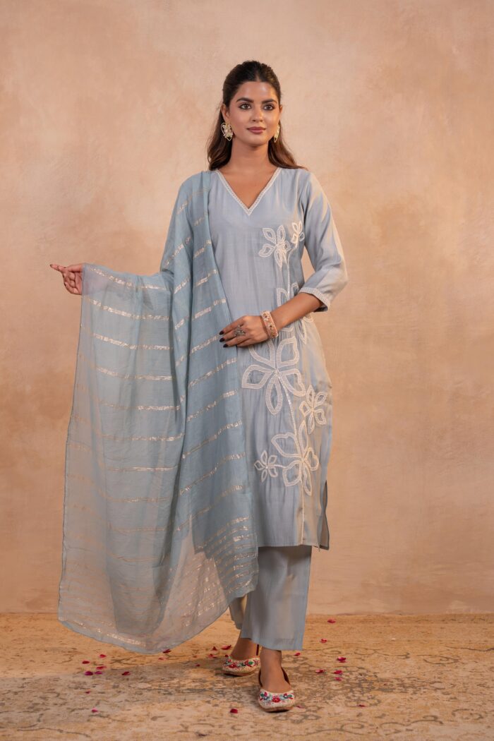 Shop Premium Cotton Suit Set with Dupatta for Women Online
