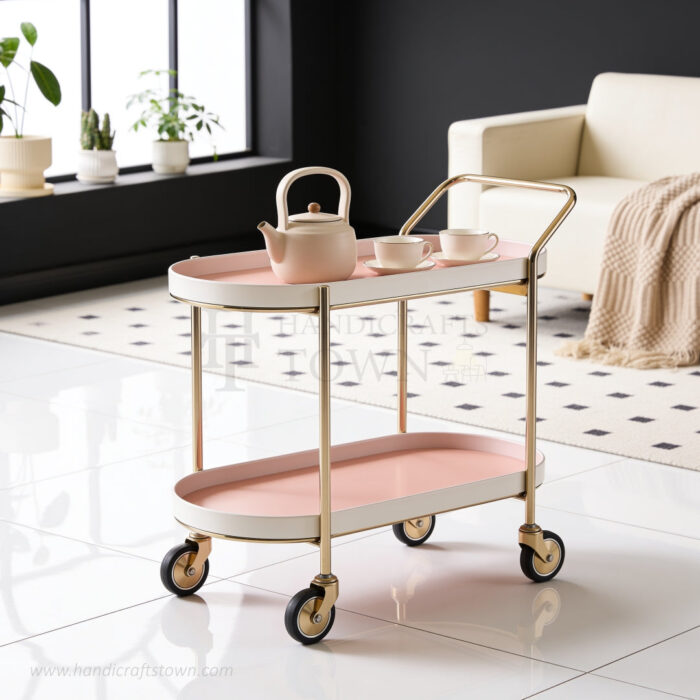 Buy Serving Trolley on Wheels for Stylish Homes | Handicrafts Town