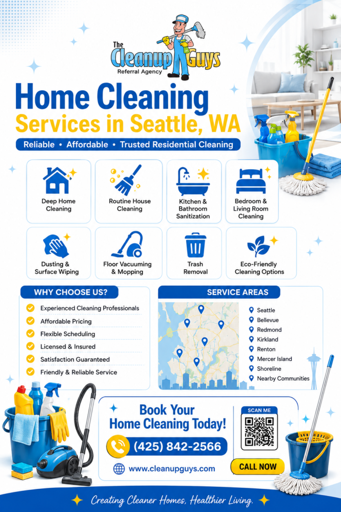 Home Cleaning Seattle WA | The Cleanup Guys