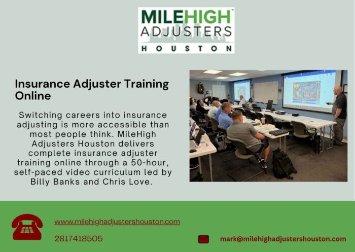 Insurance Adjuster Training Online