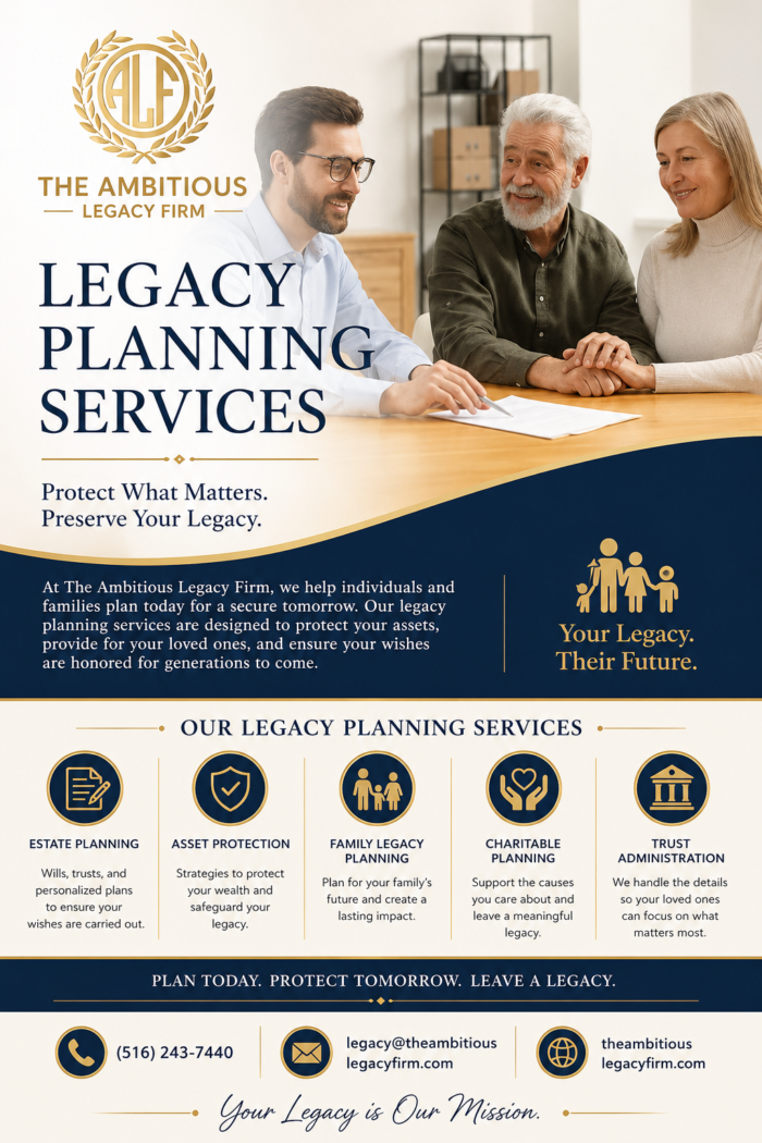 Why Are Legacy Planning Services Essential for Protecting Your Family’s Future?