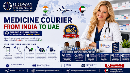 Efficient Courier Medicines from India to UAE – Oddway
