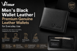 Mens Black Wallet Leather | Premium Genuine Leather Wallets for Everyday Use