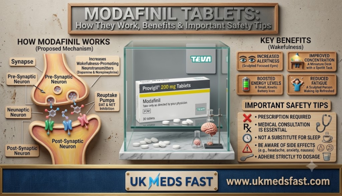 Modafinil Tablets: How They Work, Benefits & Important Safety Tips
