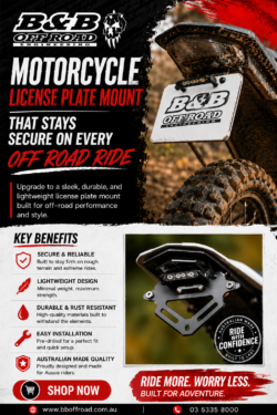 Motorcycle License Plate Mount That Stays Secure on Every Off Road Ride