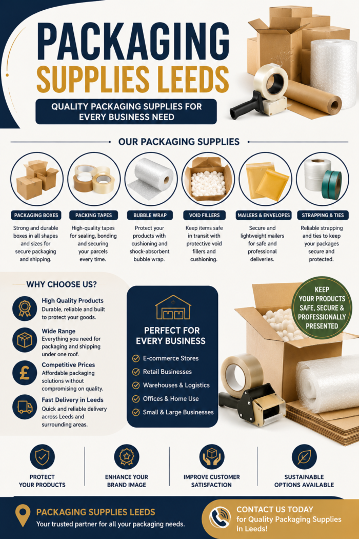 Packaging Supplies Leeds – Reliable Packaging Solutions for Every Business