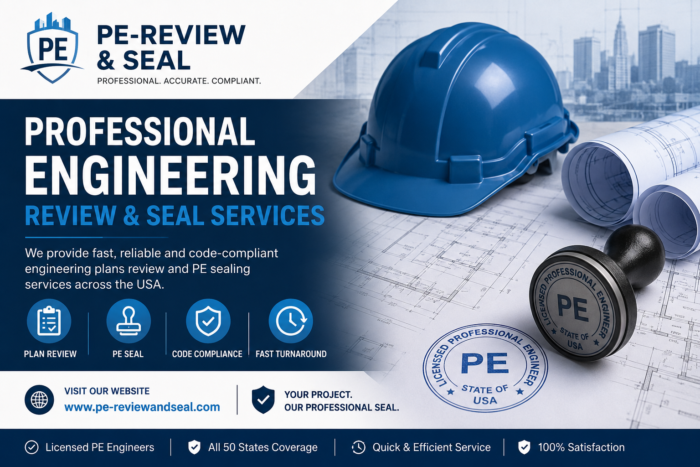 Engineer’s Approval Stamp Services | PE Review and Seal