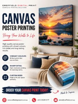 Premium Canvas Poster Printing in Melbourne