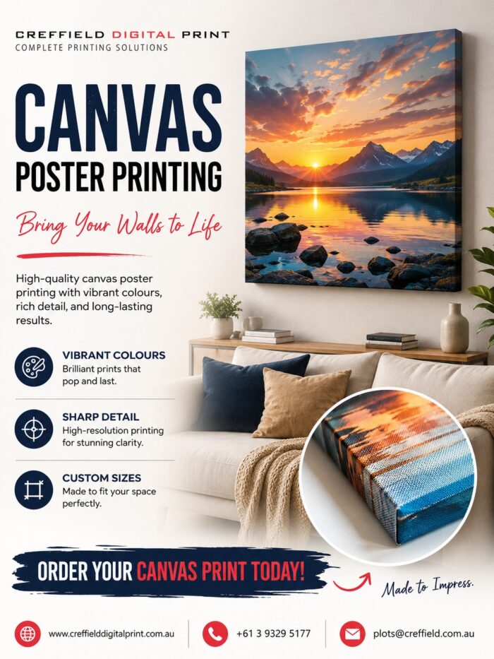 Premium Canvas Poster Printing in Melbourne