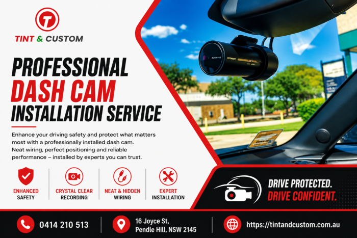 Professional Dash Cam Installation Service – Tint & Custom