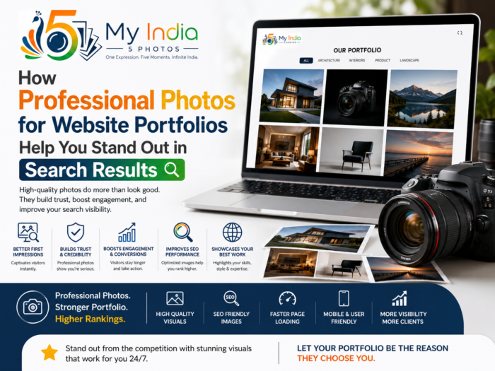 How Professional Photos for Website Portfolios Help You Stand Out in Search Results