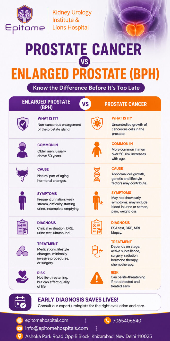 Prostate Cancer or Enlarged Prostate (BPH)? Know the Difference.