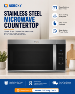 Find Stainless Steel Microwave Countertop Models at Noboxy
