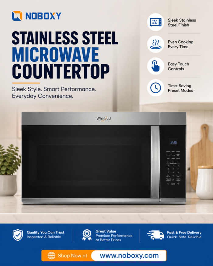Find Stainless Steel Microwave Countertop Models at Noboxy