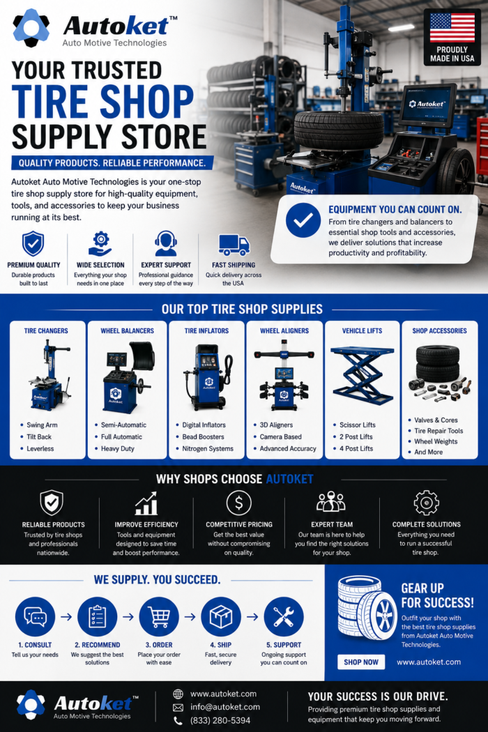 Tire Shop Supply Store for Professional Tools and Equipment